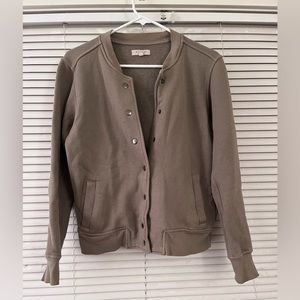 Mile(s) by Madewell Cotton Bomber Sweatshirt (S)